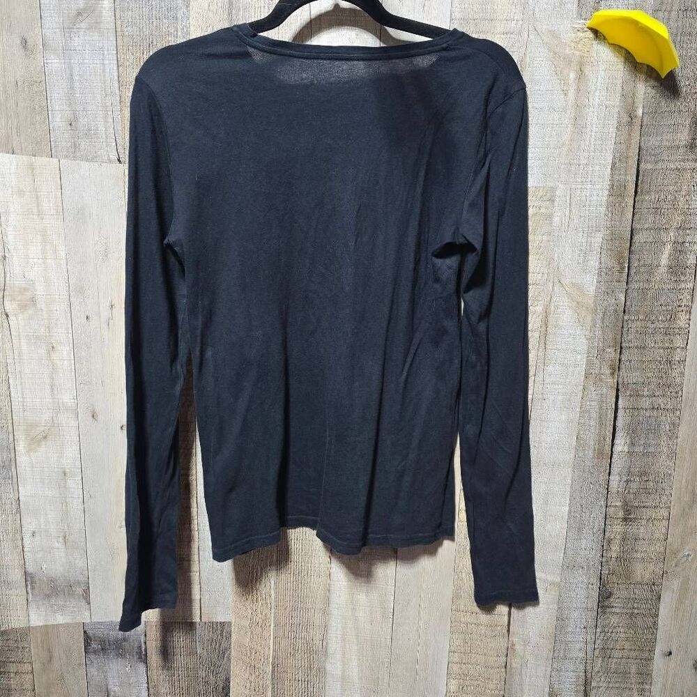Everlane Black Pima Cotton Basic Long Sleeve Tee - image 2